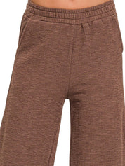 ZENANA Cotton Slub Wide Leg Pants on Simply Obsessed