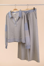 VERY J Color Block Casual Knit Set on Simply Obsessed
