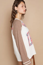 POL Plaid Number 06 Raglan Sleeve T-Shirt on Simply Obsessed