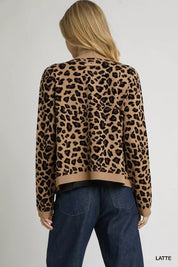 UMGEE Leopard Print Button-Down Cardigan on Simply Obsessed
