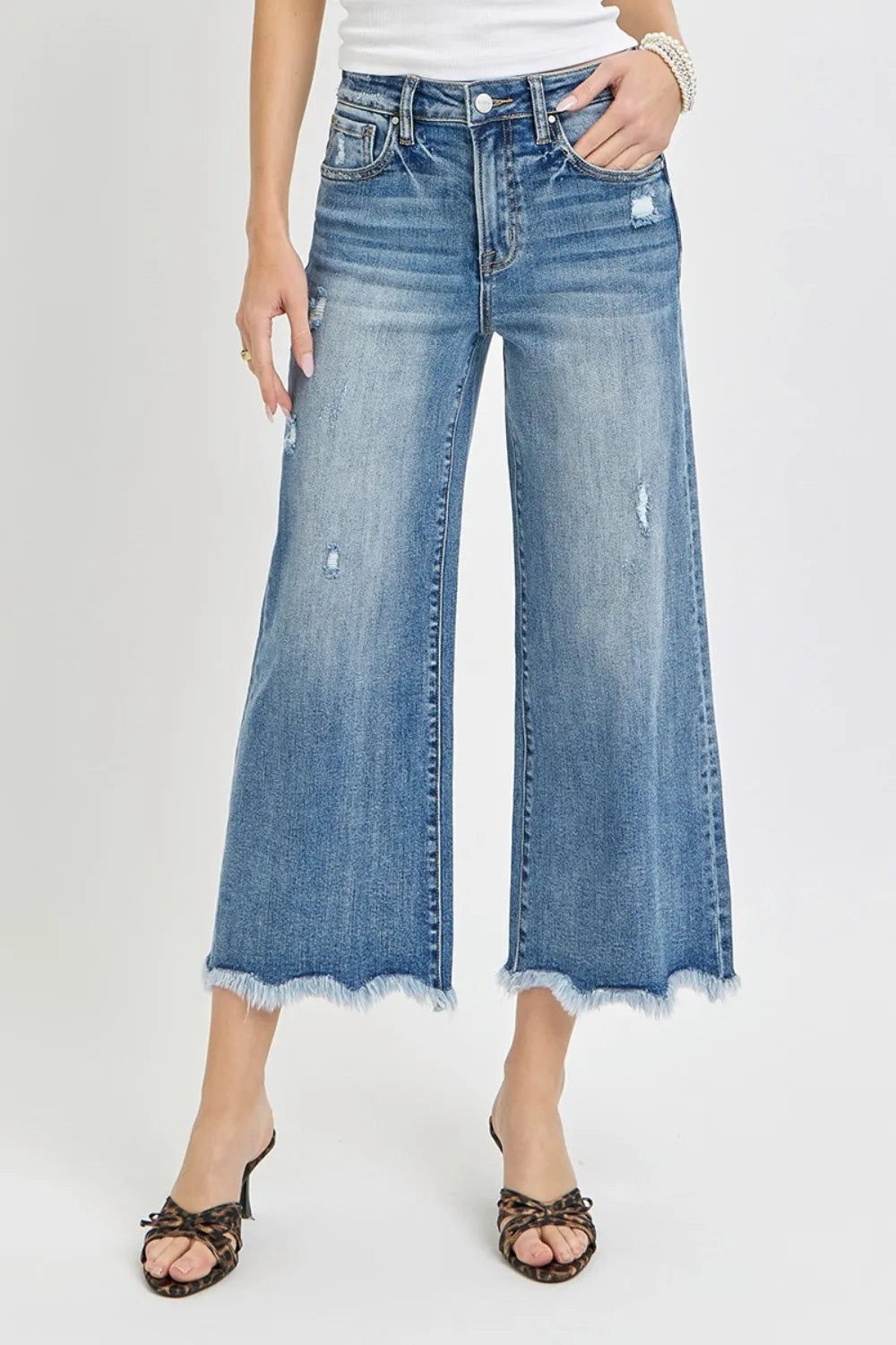 RISEN High Rise Cropped Flare Jeans on Simply Obsessed