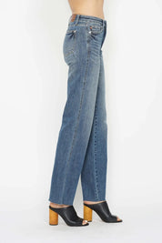 JUDY BLUE Full Size Tummy Control Straight Jeans on Simply Obsessed