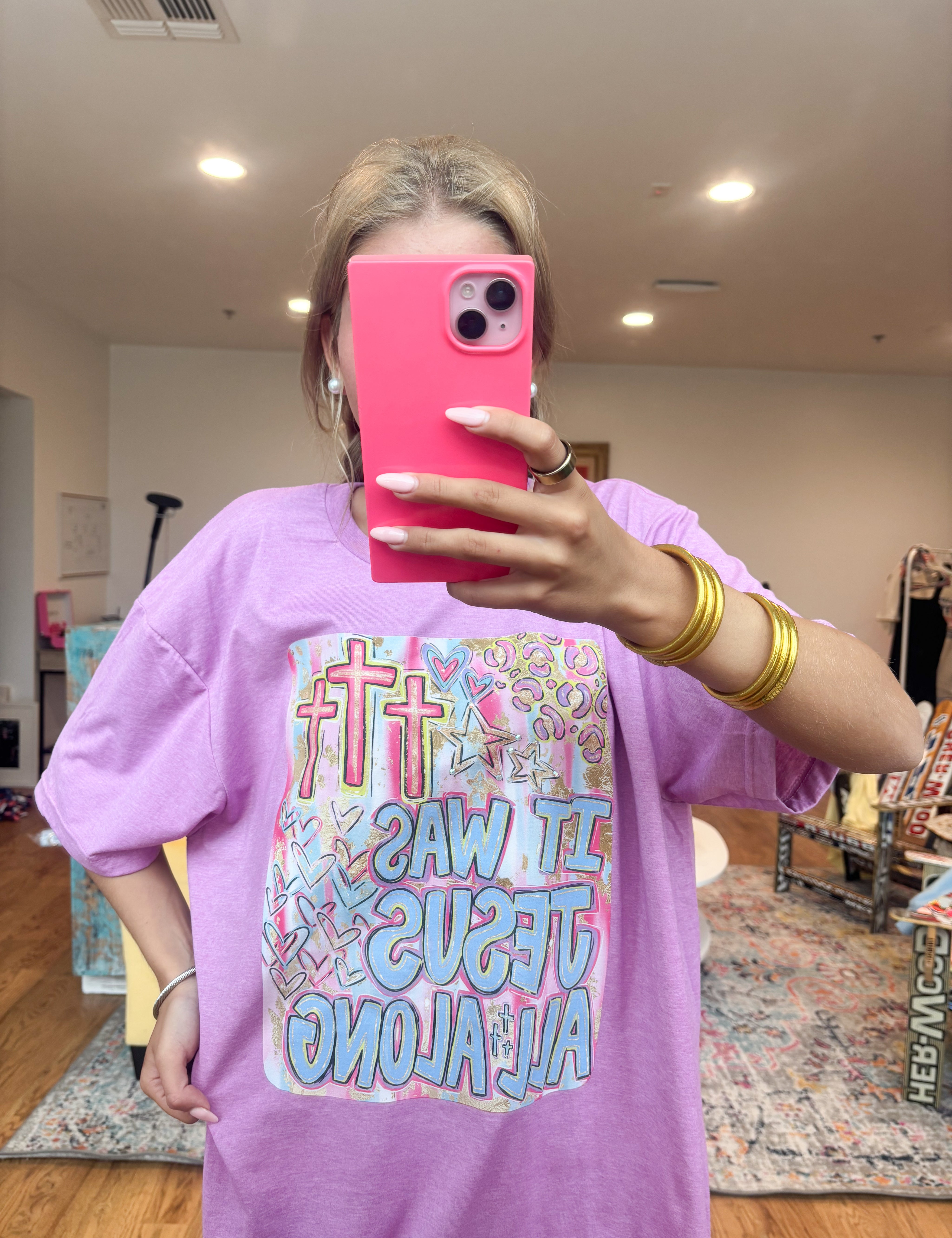 T-SHIRT JUNKIE It Was All Jesus on Simply Obsessed