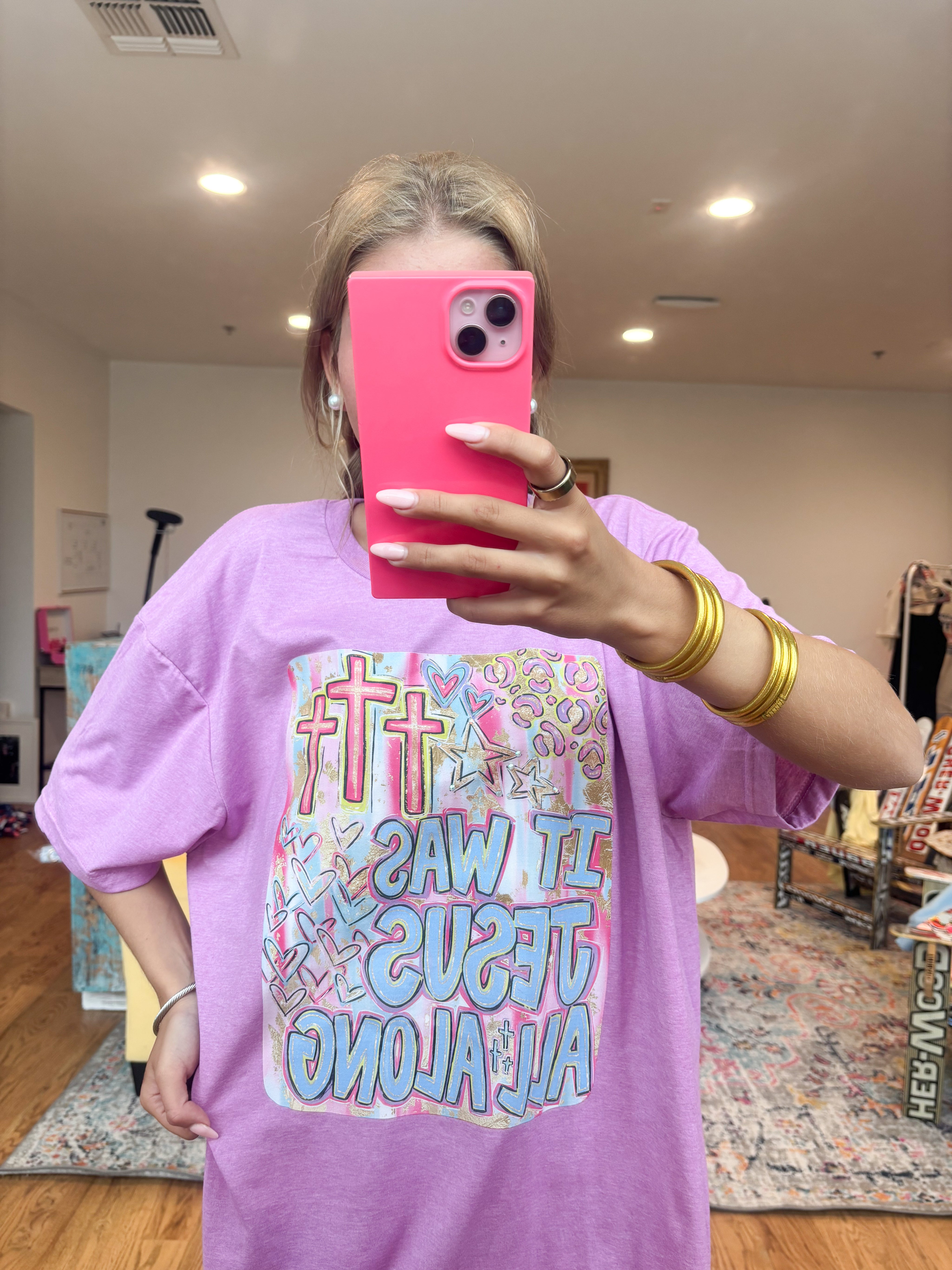T-SHIRT JUNKIE It Was All Jesus on Simply Obsessed
