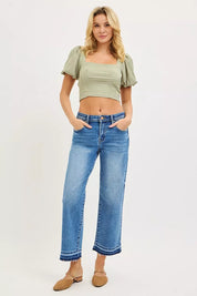 RISEN Full Size Slouchy Cropped Boyfriend Jeans Plus Size on Simply Obsessed