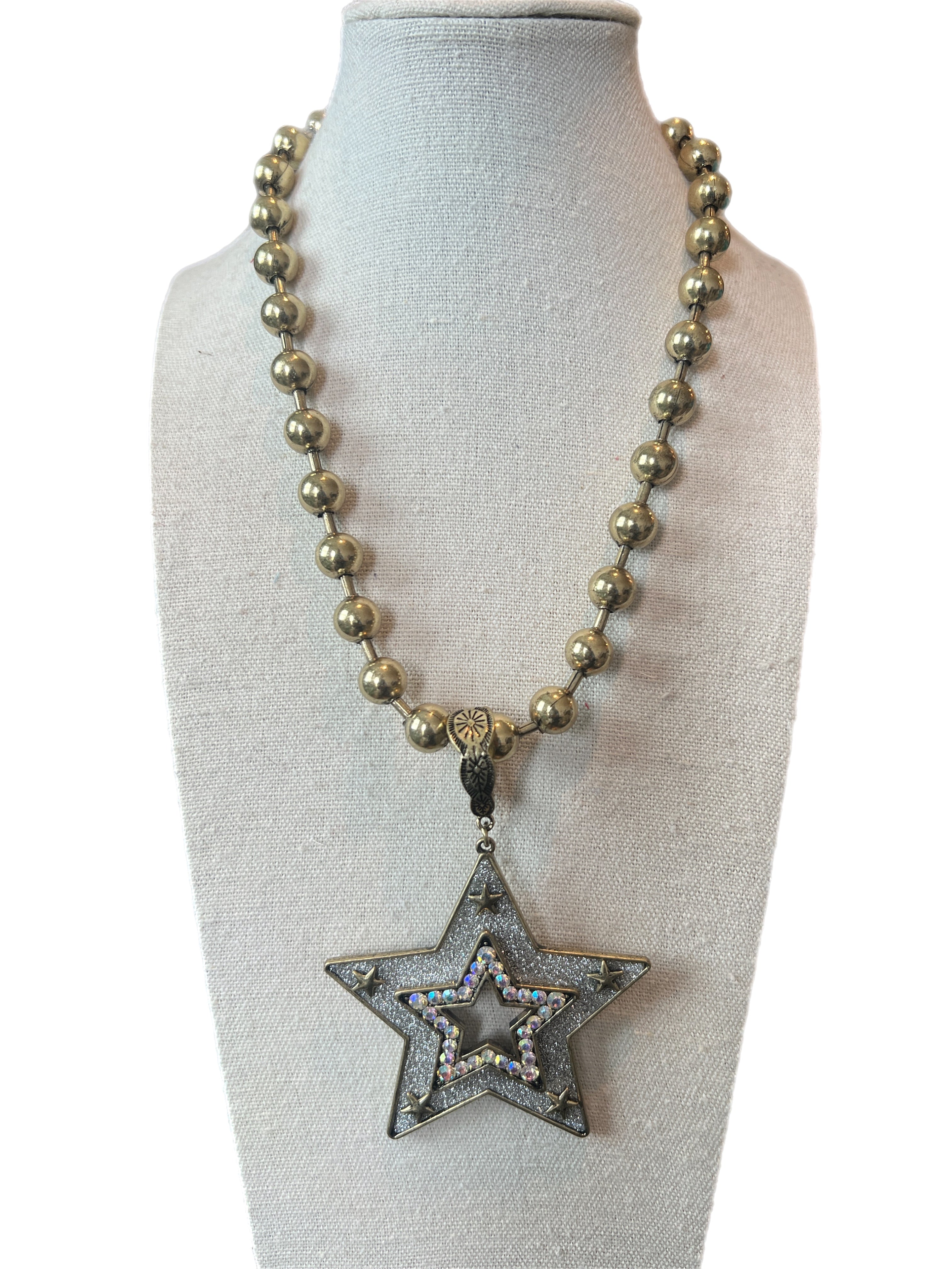 ATG Crystal Star Ball Chain Necklace on Simply Obsessed