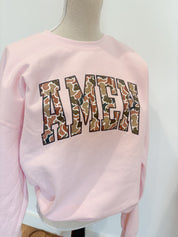 T-SHIRT JUNKIE Camo Amen Sweatshirt on Simply Obsessed