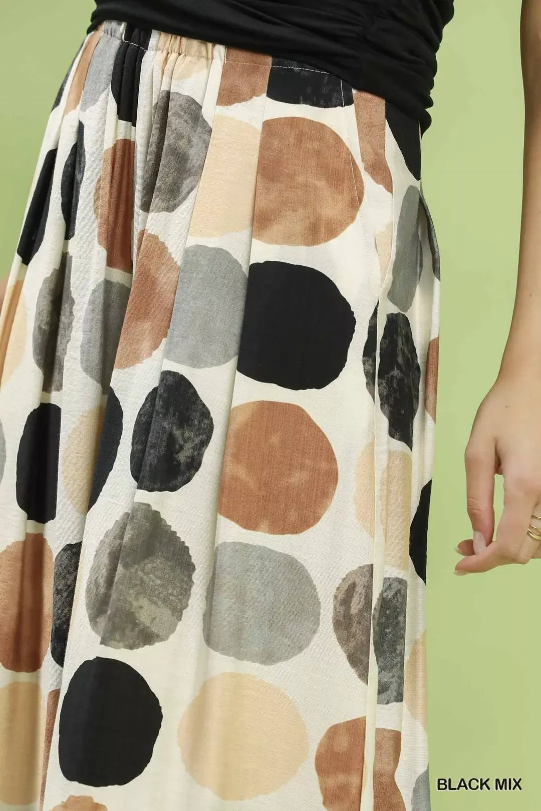 UMGEE Dot Print Wide Leg Pants on Simply Obsessed