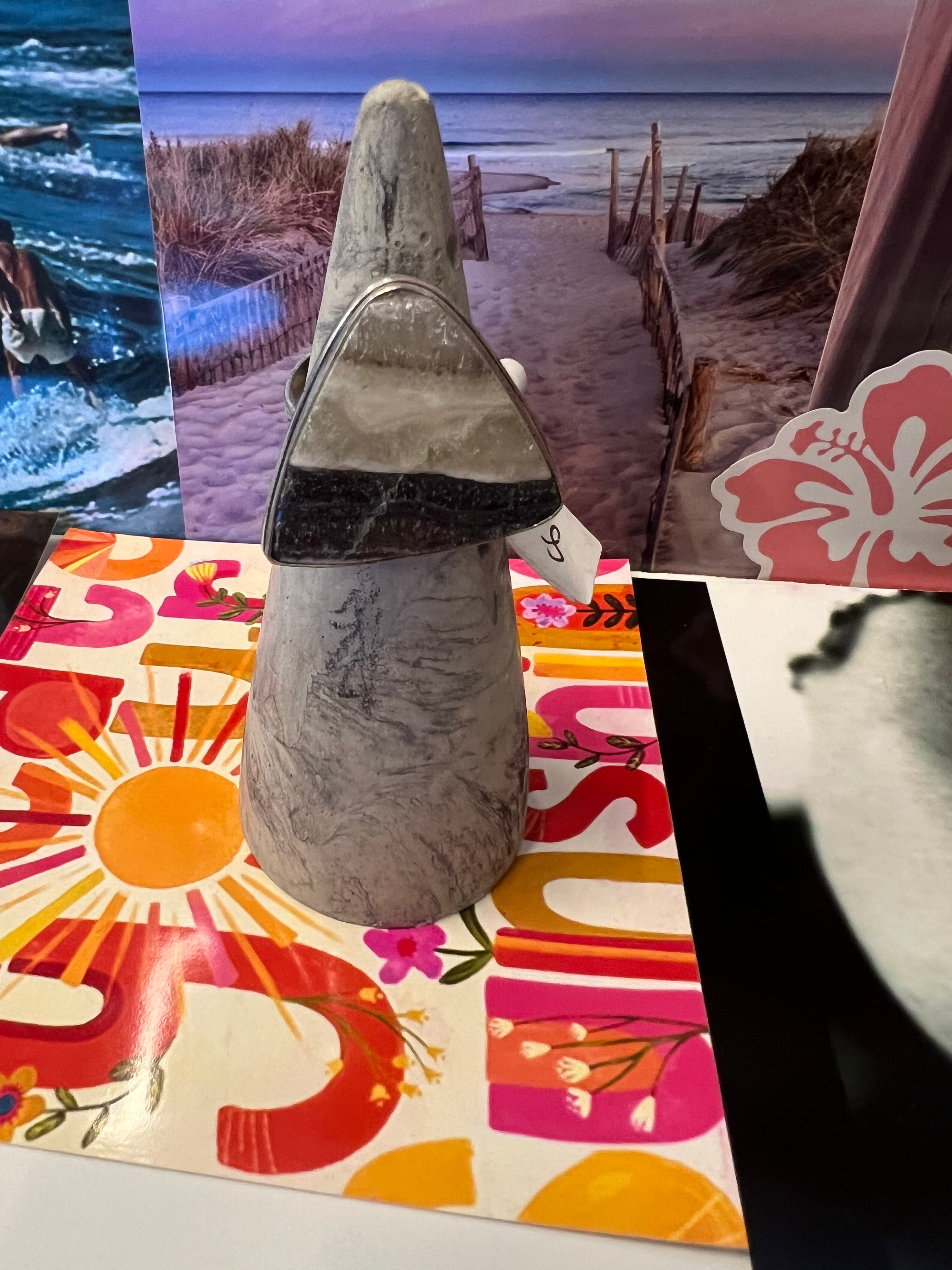 One of a Kind Size 8.5 Zebra Calcite Ring on Simply Obsessed