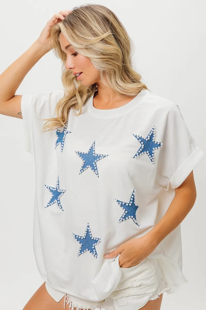 BiBi Fourth Of July Terry T-Shirt on Simply Obsessed