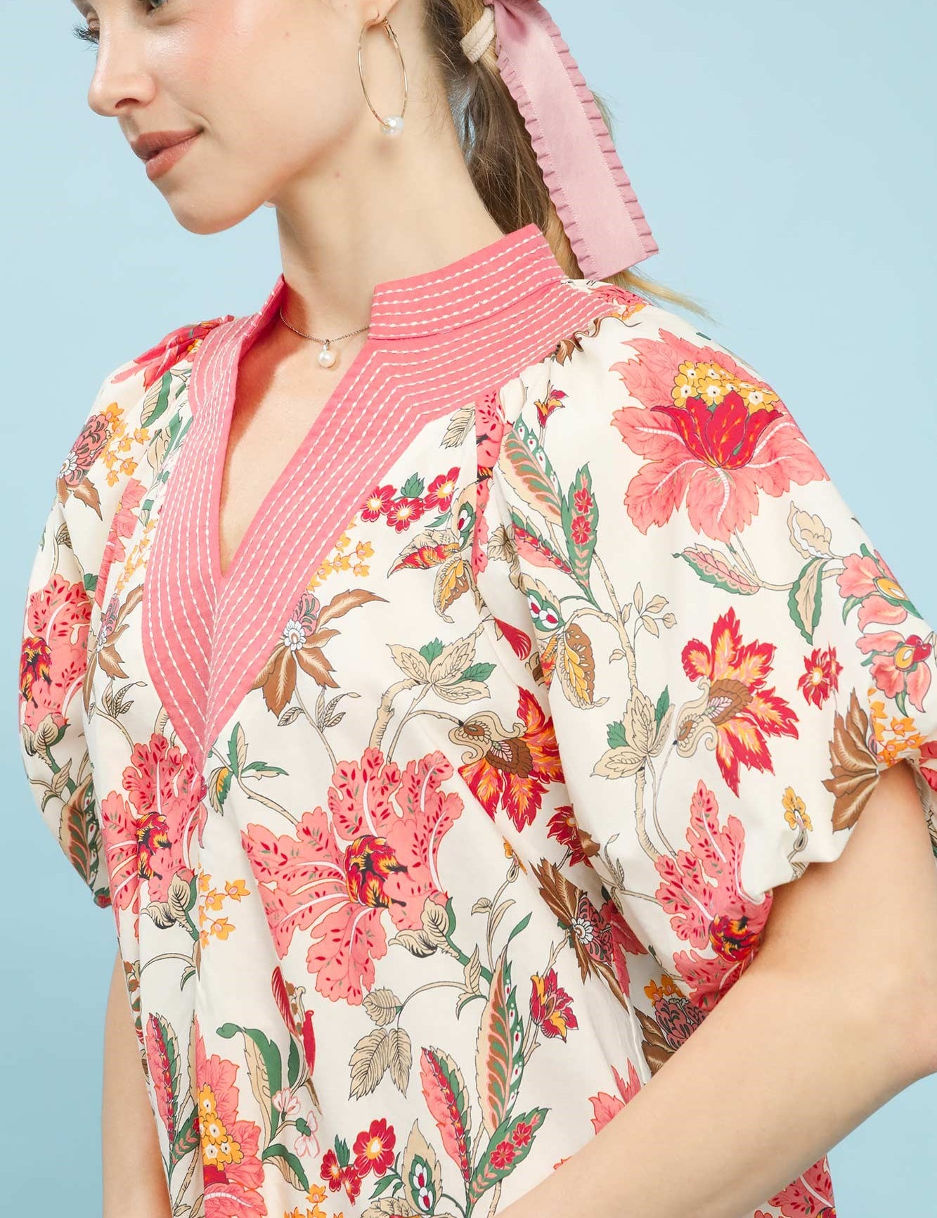 UMGEE Mix Floral Puff Sleeve Blouse **SALE** on Simply Obsessed