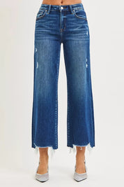 RISEN High Rise Crop Wide Leg Jeans on Simply Obsessed
