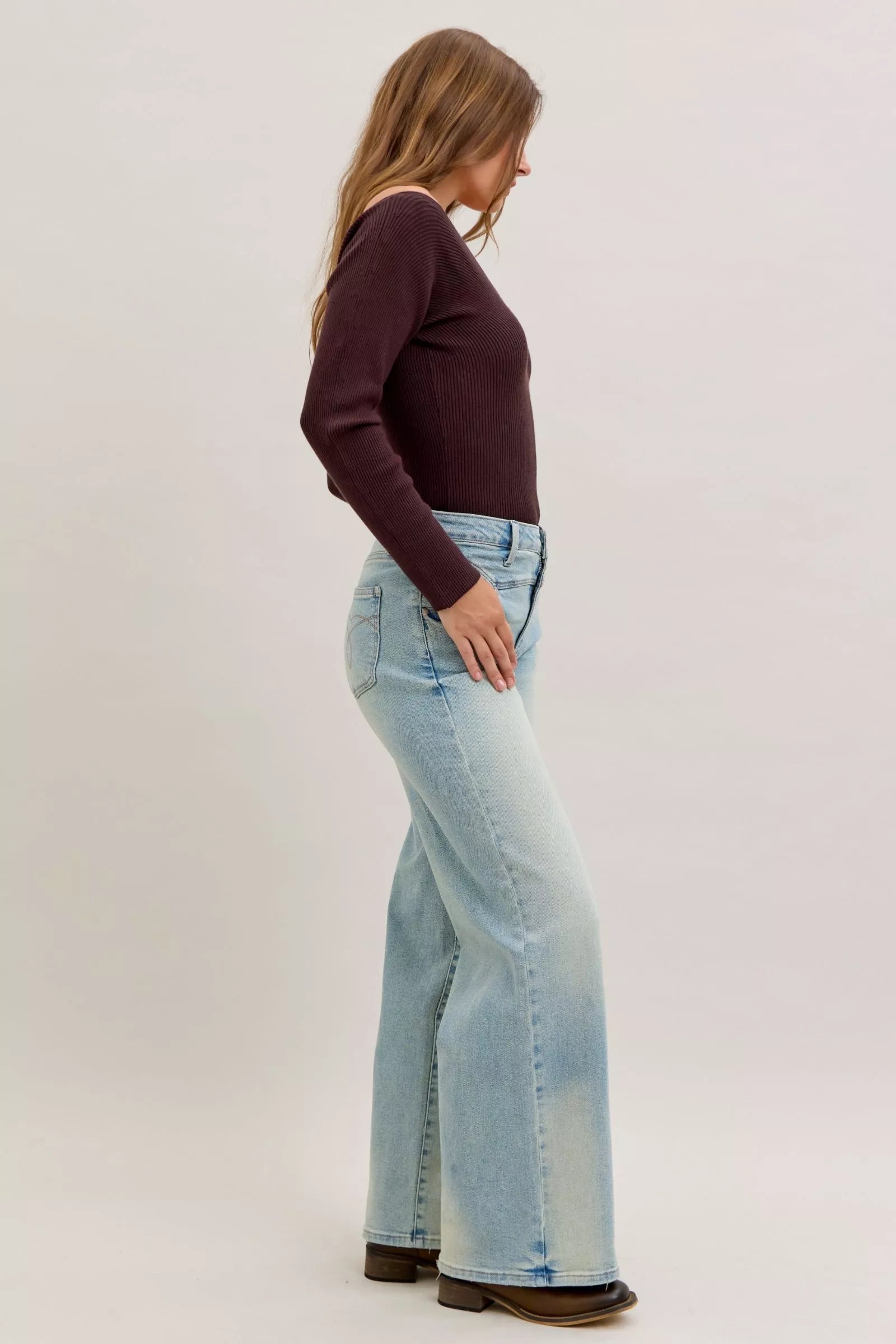 JUDY BLUE High Waist Column Straight Jeans on Simply Obsessed