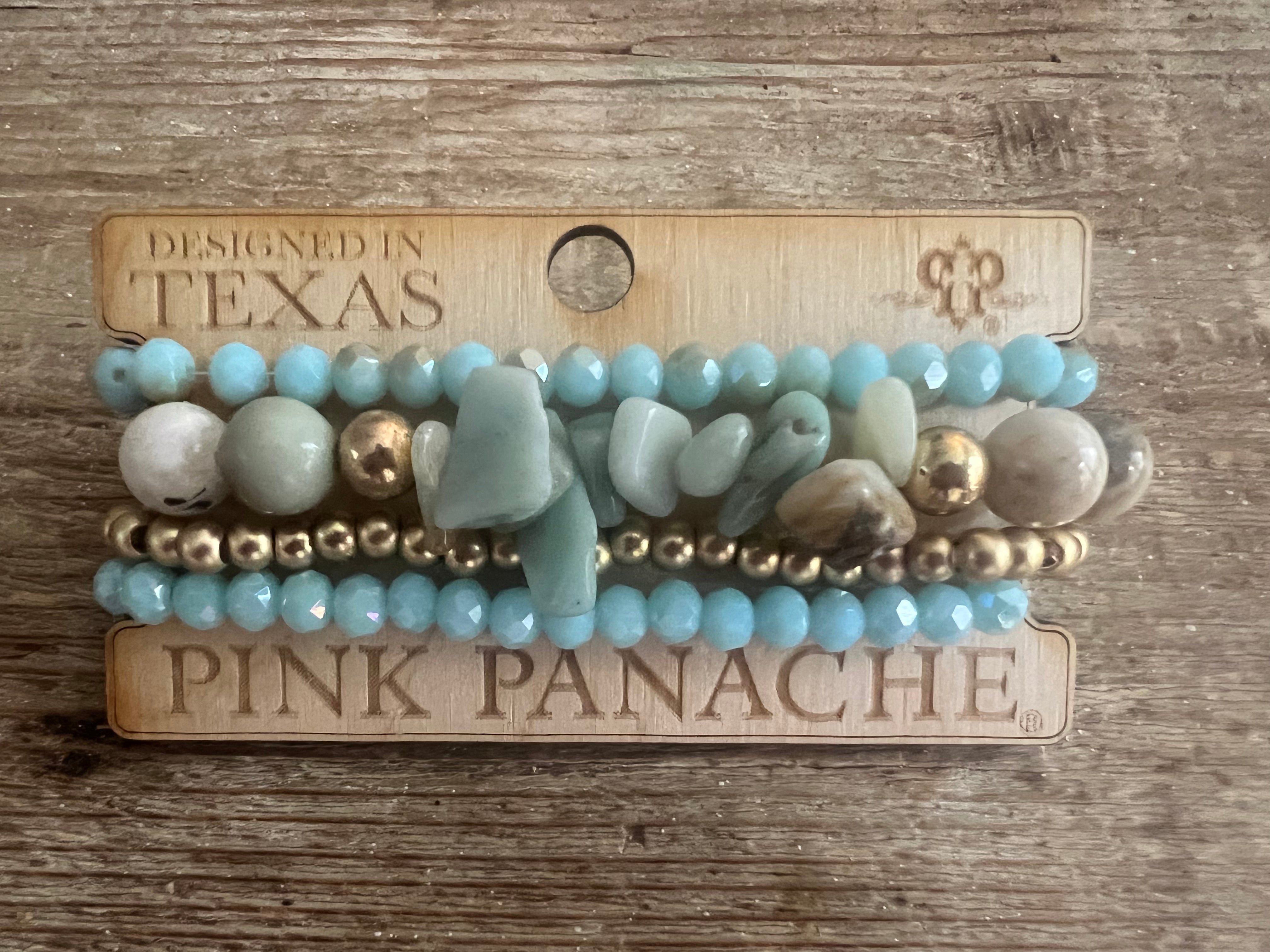 #104 One of a Kind Chunky Blue Stone Stack on Simply Obsessed