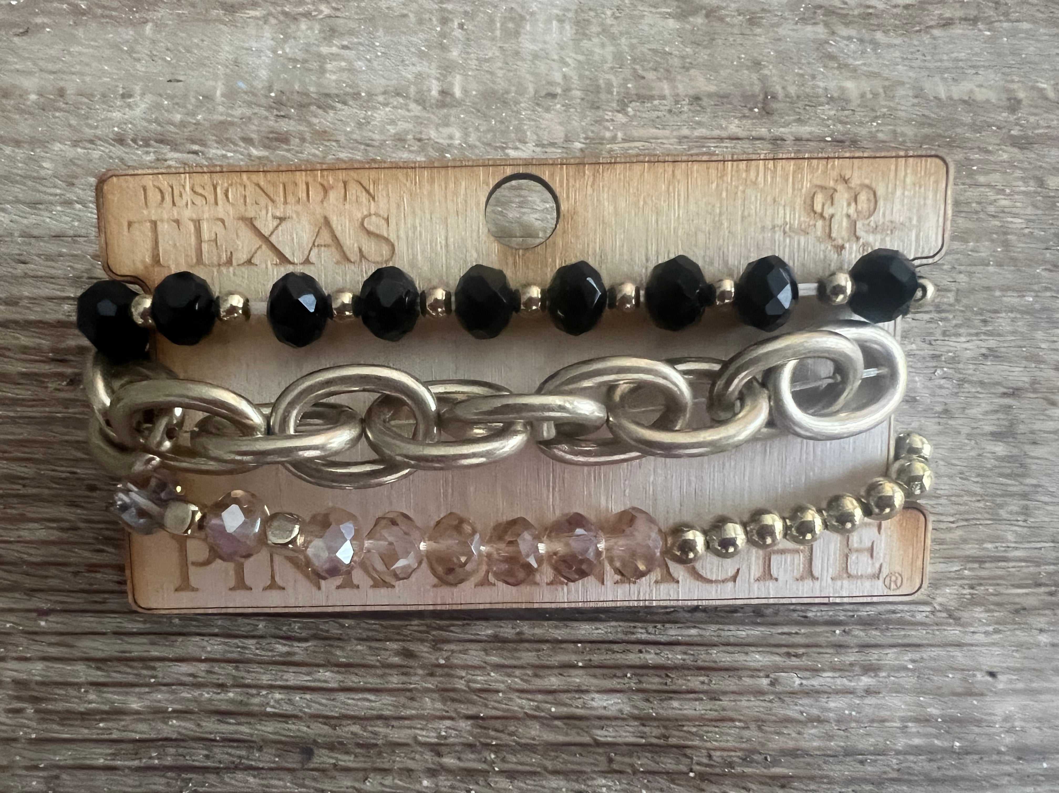 #108 One of a Kind Gold Chain Stretch Stack on Simply Obsessed