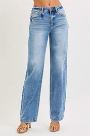 RISEN High Rise Wide Baggy Jeans on Simply Obsessed