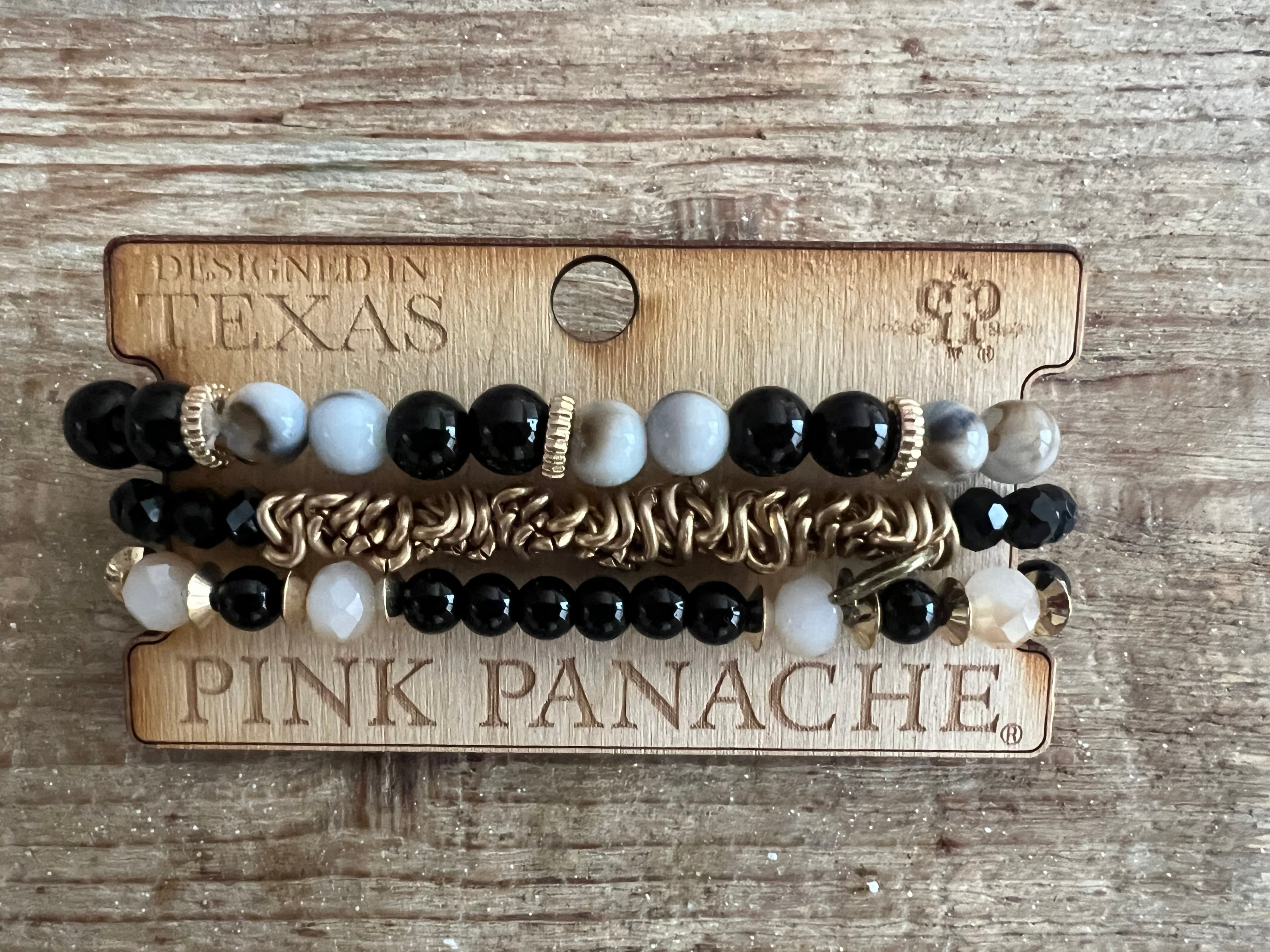 #113 One of a Kind Cream/Black Gold Stack on Simply Obsessed