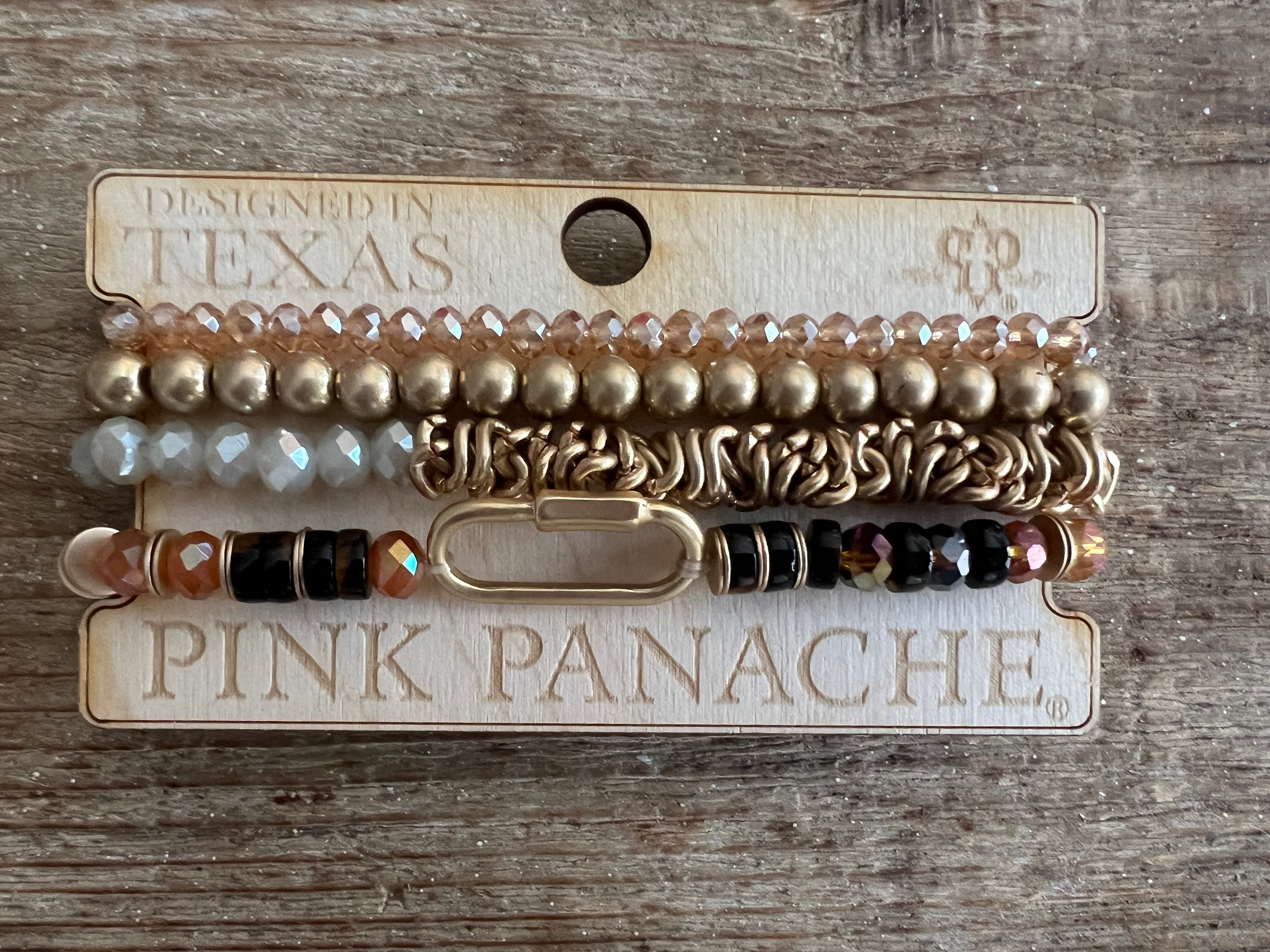 #117 One of a Kind Gold Beaded Stack on Simply Obsessed