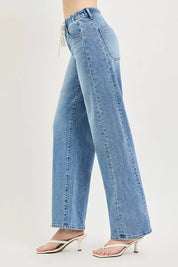 RISEN Relaxed Fit Drawstring Waist Jeans on Simply Obsessed
