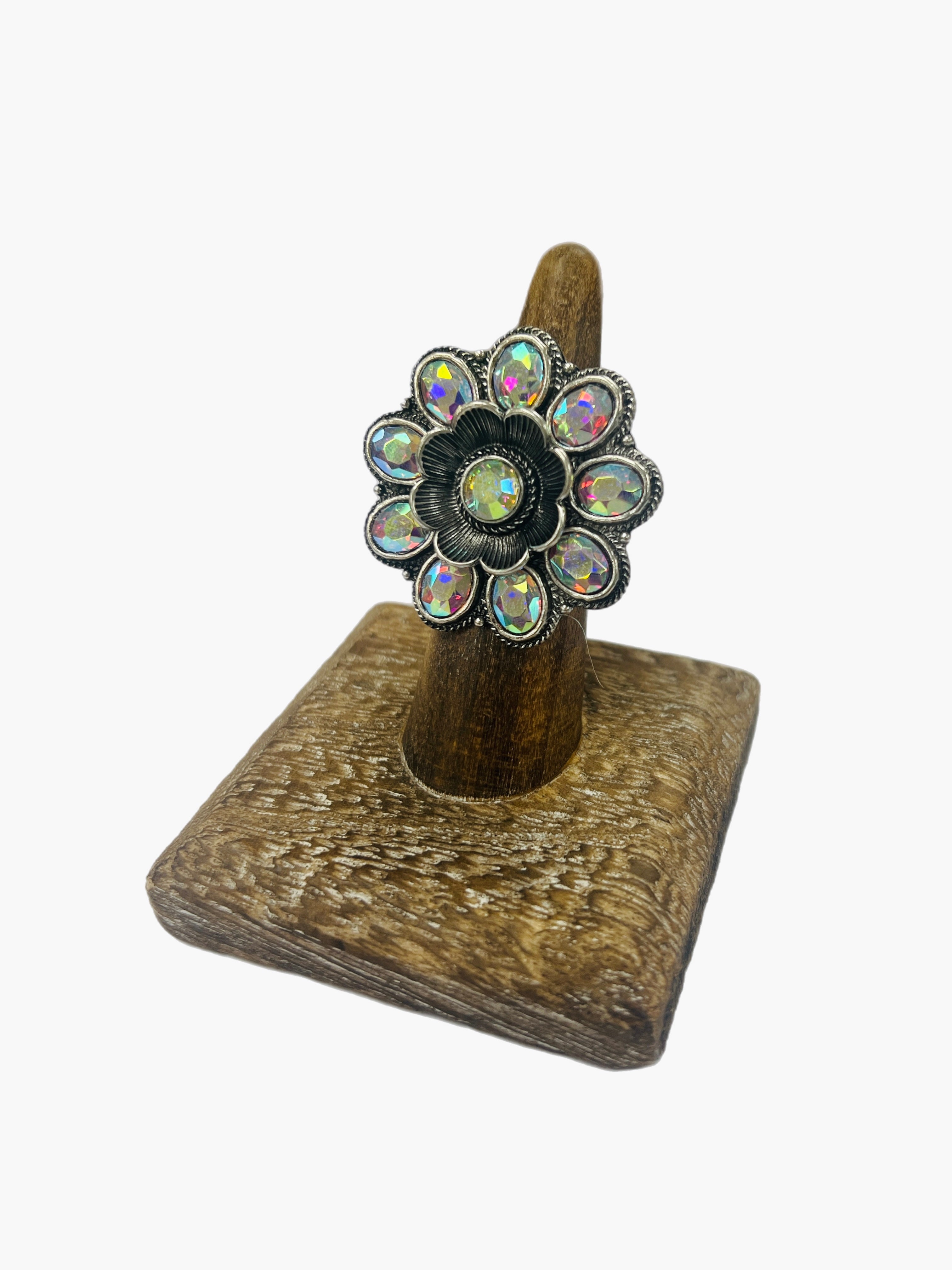 ATG AB Flower Stretchy Ring on Simply Obsessed