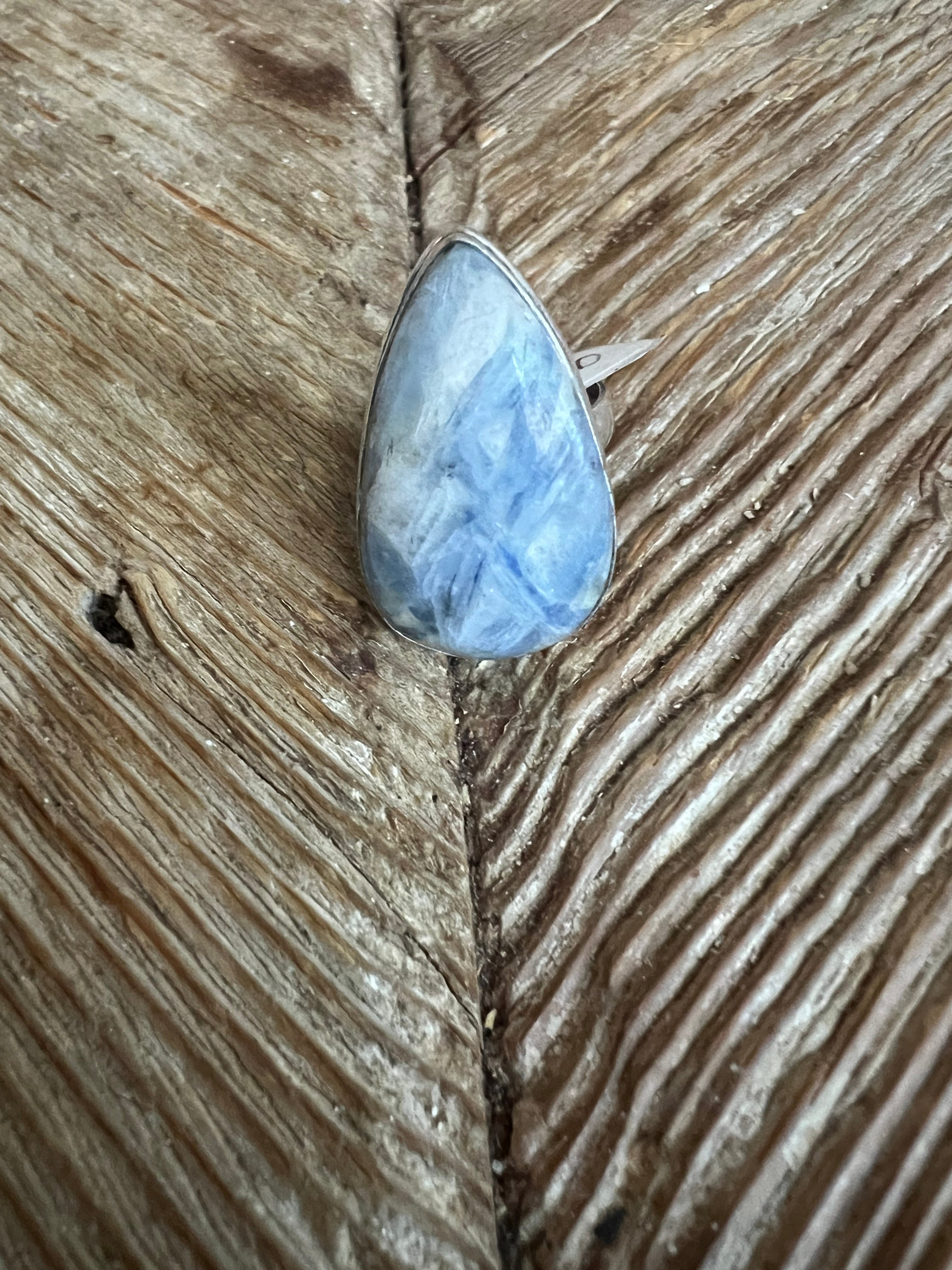 #14 One of a Kind Kyanite Turkish Silver Ring (Size 9.5) on Simply Obsessed