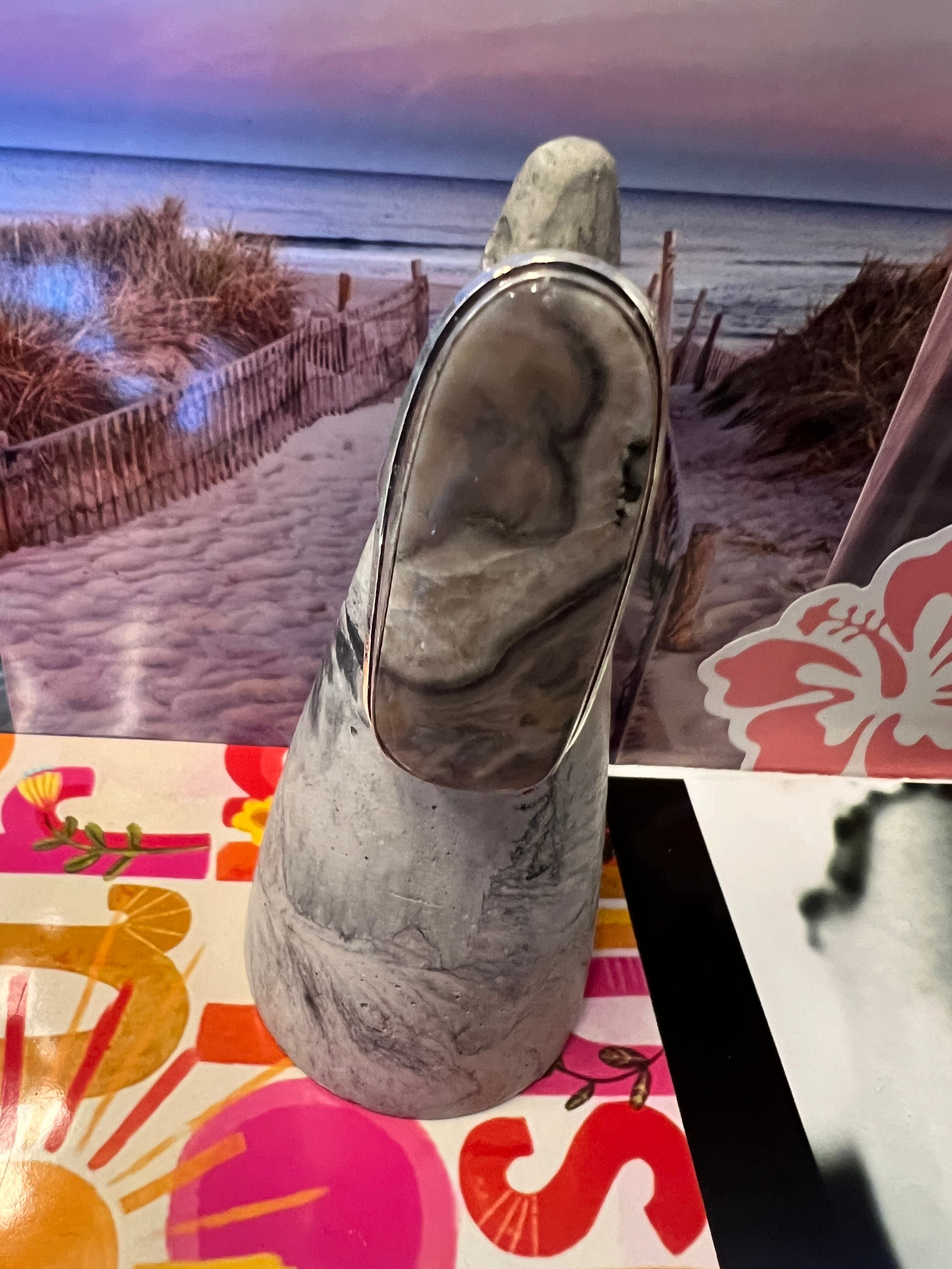 One of a Kind Size 8 Laguna Lace Agate Ring on Simply Obsessed