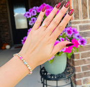 DIXIE ROSE 14K Gold Filled Colorful Gold Bracelet on Simply Obsessed