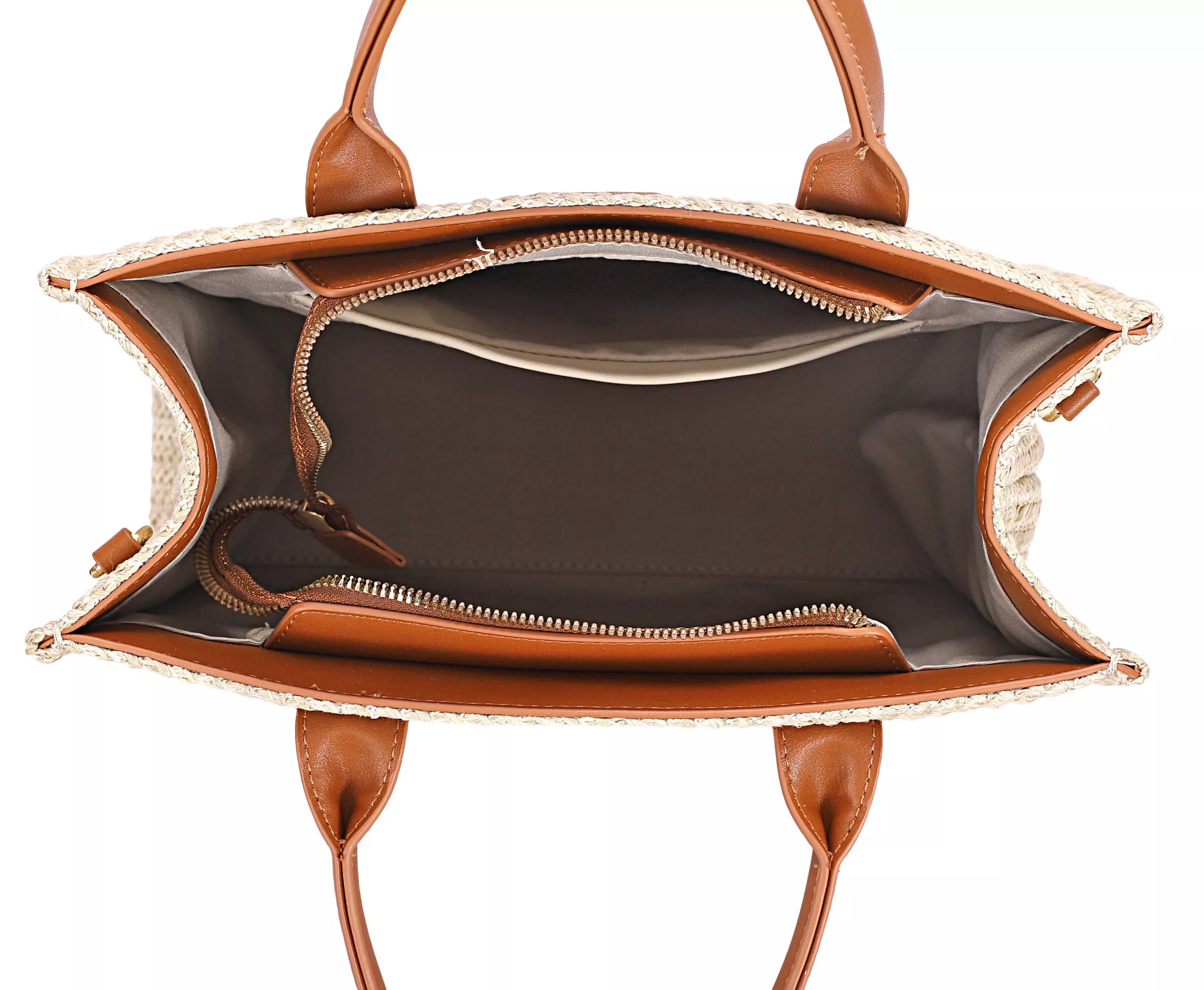 DAVID JONES Square Woven Tote Handbag on Simply Obsessed