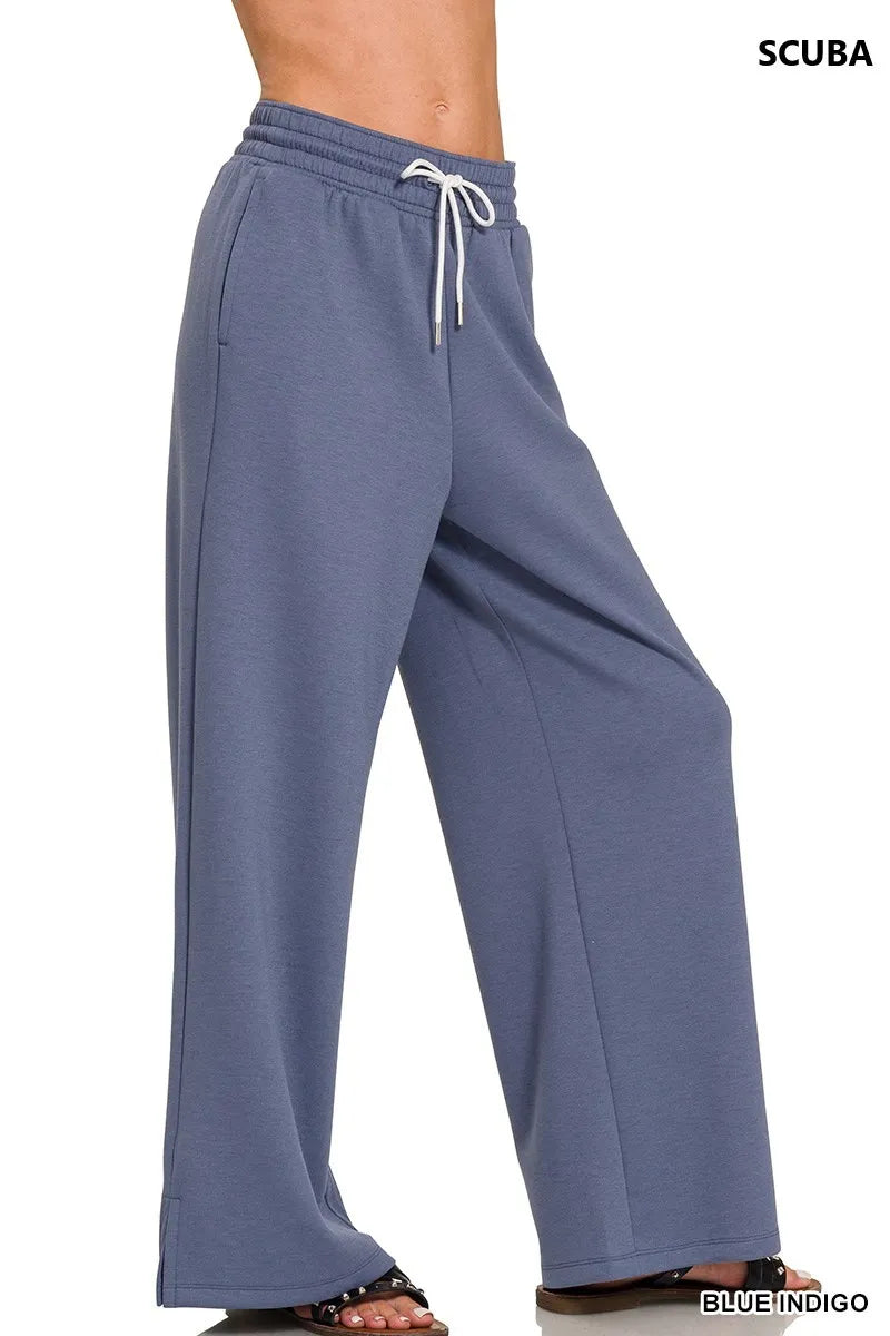 Zenana Scuba Drawstring Pants on Simply Obsessed