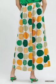 UMGEE Dot Print Wide Leg Pants on Simply Obsessed