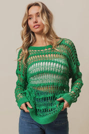 BiBi Long Sleeve Knit Cover Up on Simply Obsessed