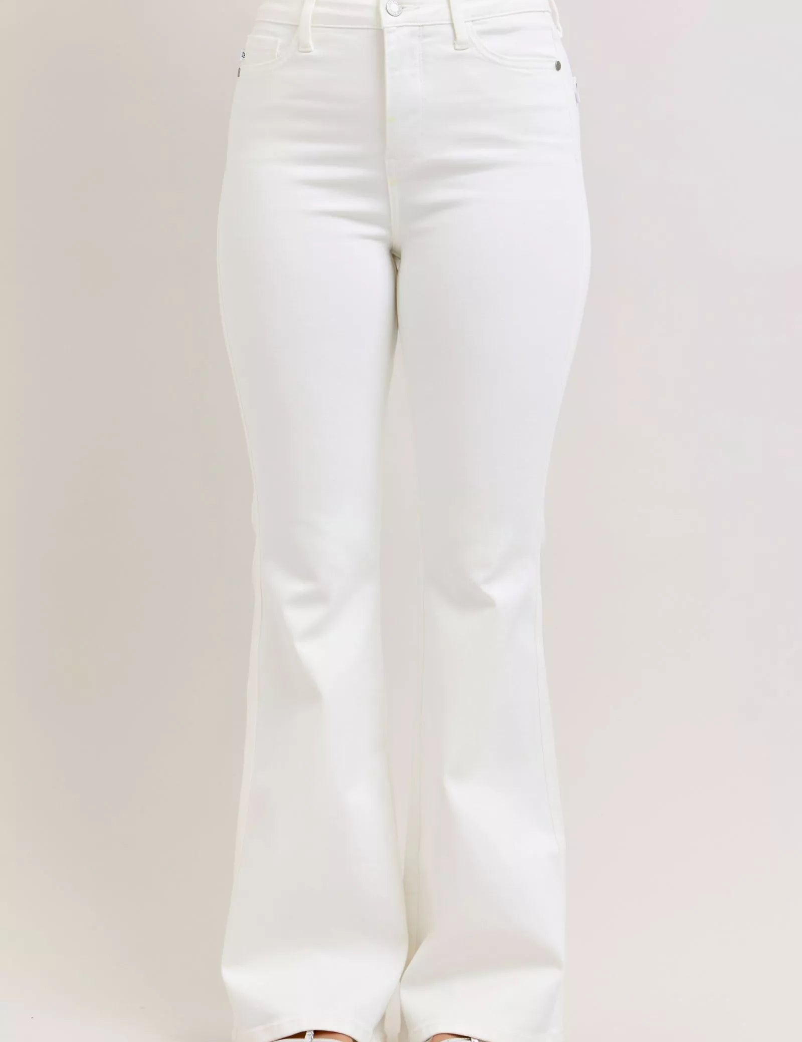 JUDY BLUE High-Waisted Tummy Control Flare Jeans on Simply Obsessed