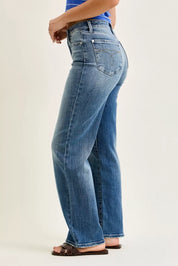JUDY BLUE Mid Rise 90s Straight Jeans on Simply Obsessed