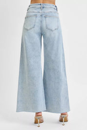 RISEN Full Size High Rise Ankle Wide Palazzo Jeans Plus Size on Simply Obsessed