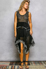 POL Texture Lace Ruffled Sleeveless Dress. **FALL DEBUT SALE** on Simply Obsessed