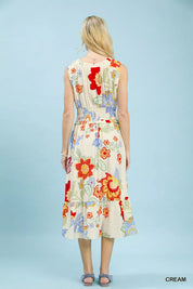 UMGEE Floral Smocked Midi Dress on Simply Obsessed