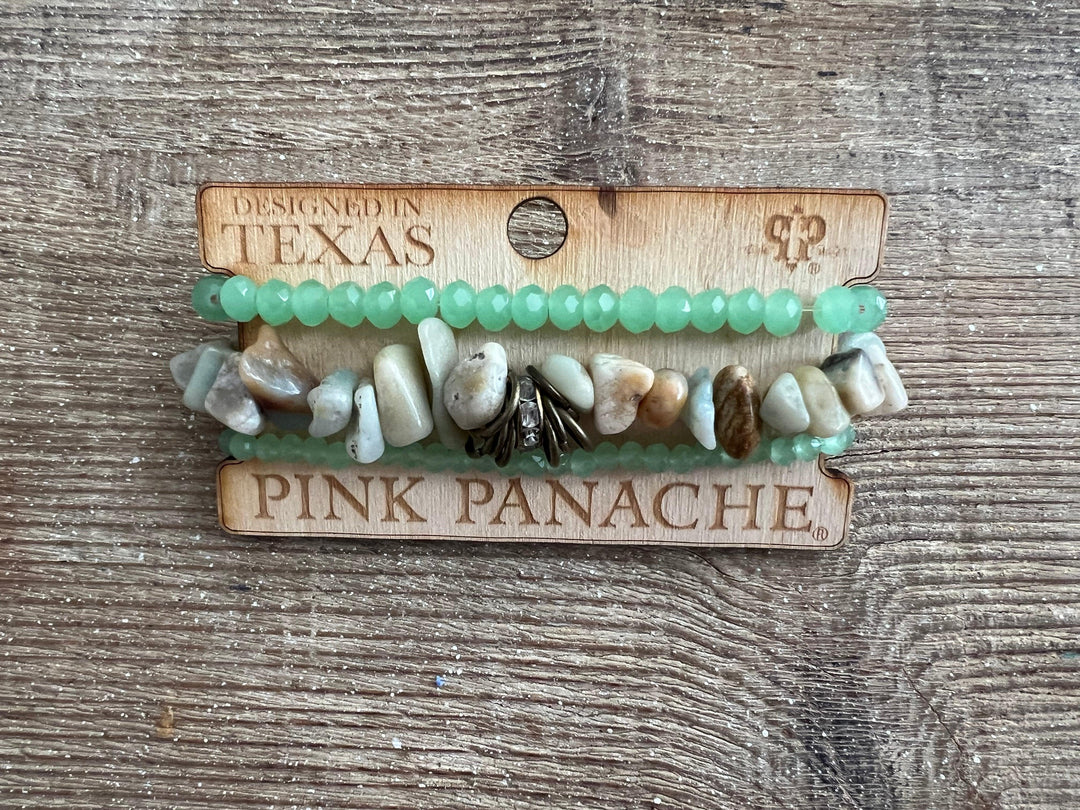 #2 One of a Kind Green/Stone Stack on Simply Obsessed