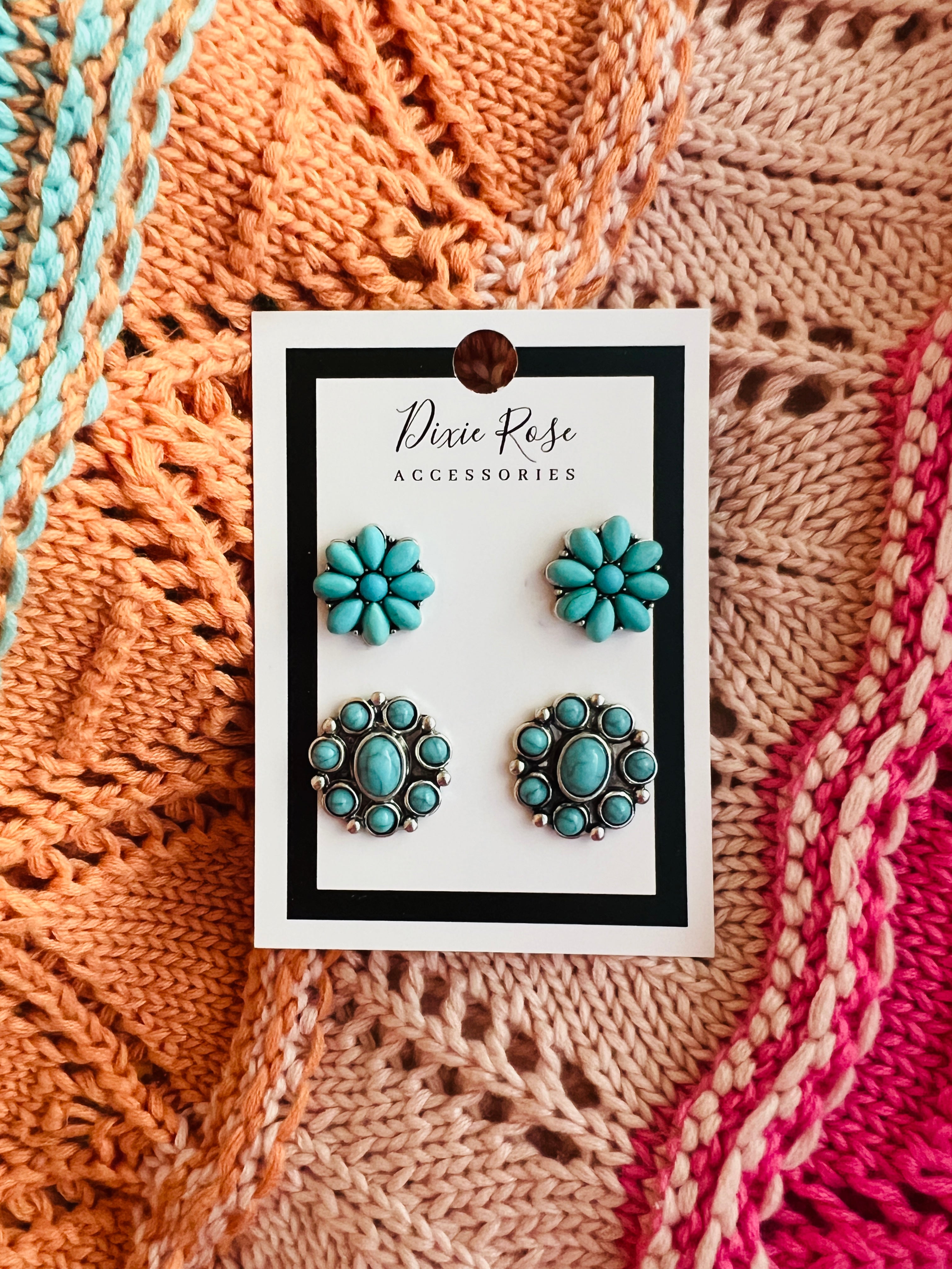 2 Pack of Turquoise Studs on Simply Obsessed
