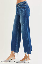 RISEN High Rise Crop Wide Leg Jeans on Simply Obsessed