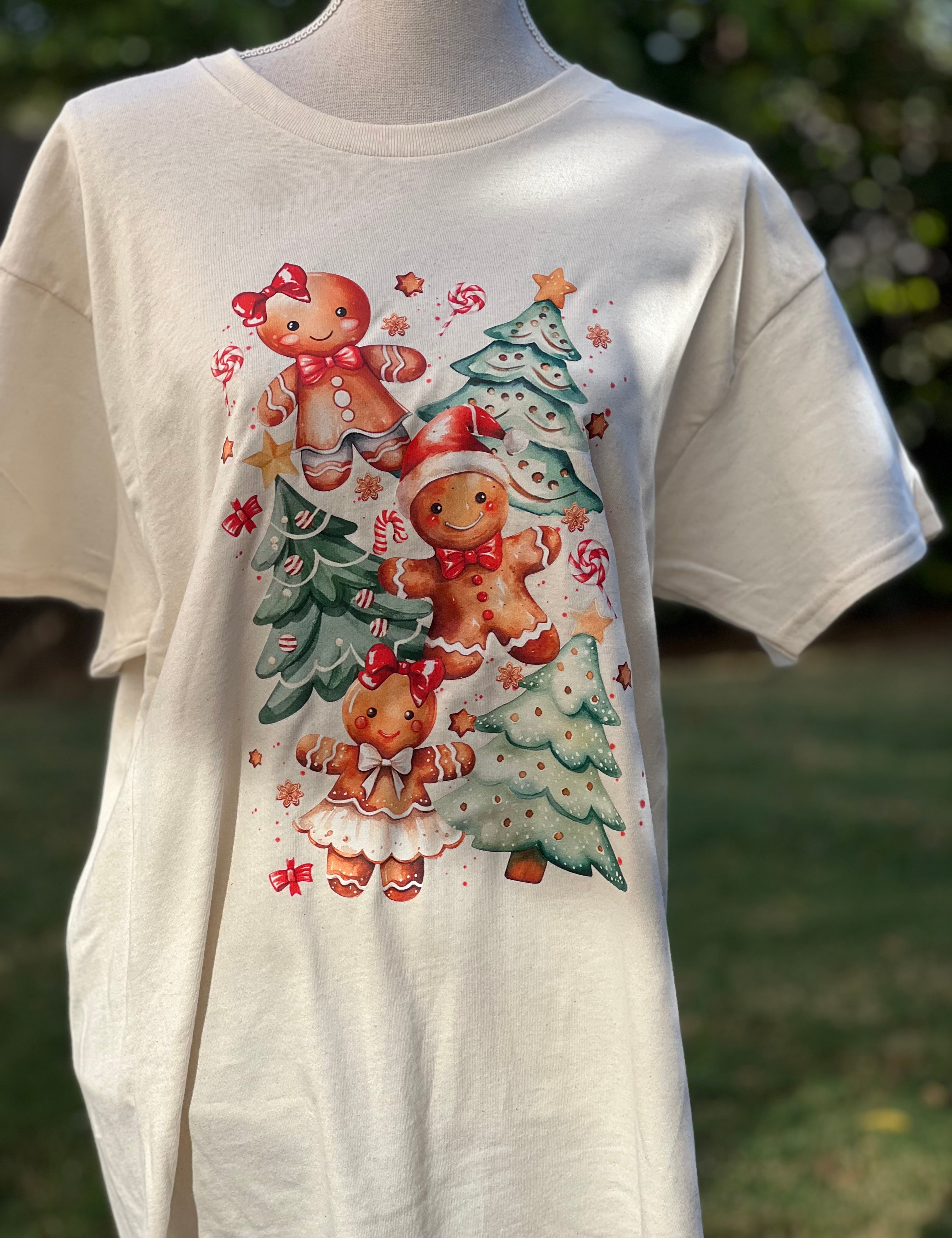 T-SHIRT JUNKIE Jolly Gingerbread Tee on Simply Obsessed