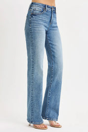 RISEN Full Size Tummy Control High Rise Straight Jeans Plus Size on Simply Obsessed