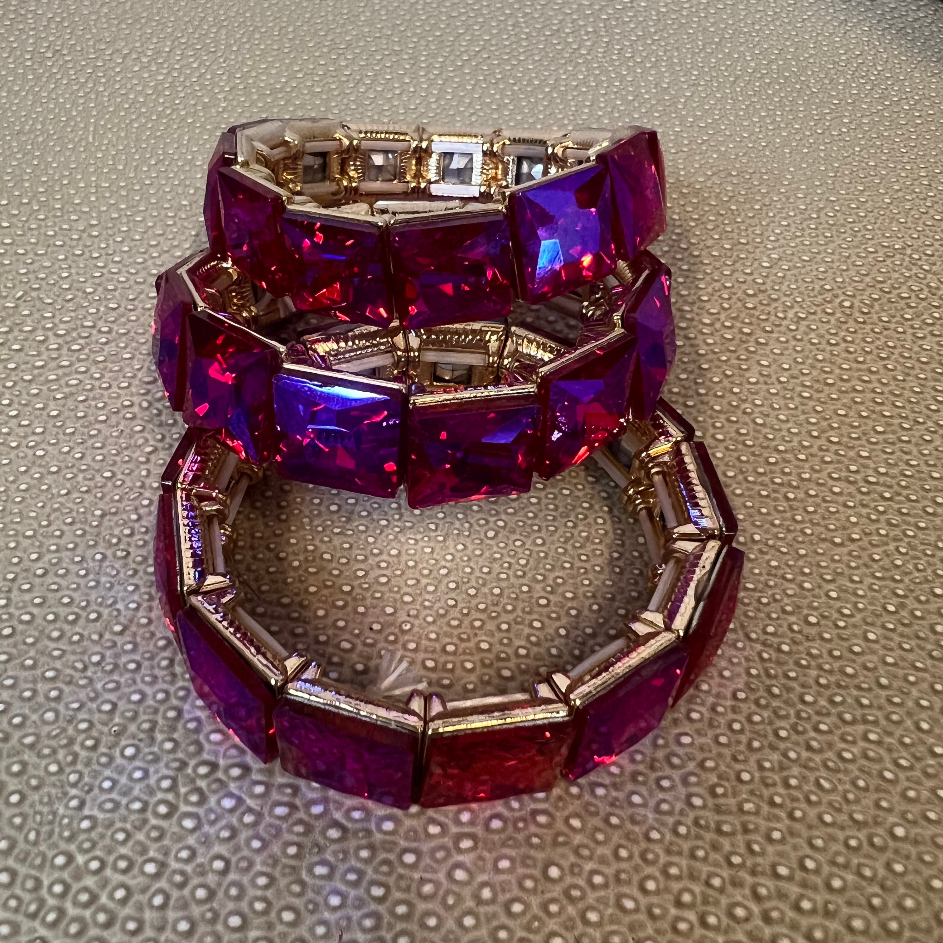 JEWELRY SALE Pink AB Bling Bracelets on Simply Obsessed