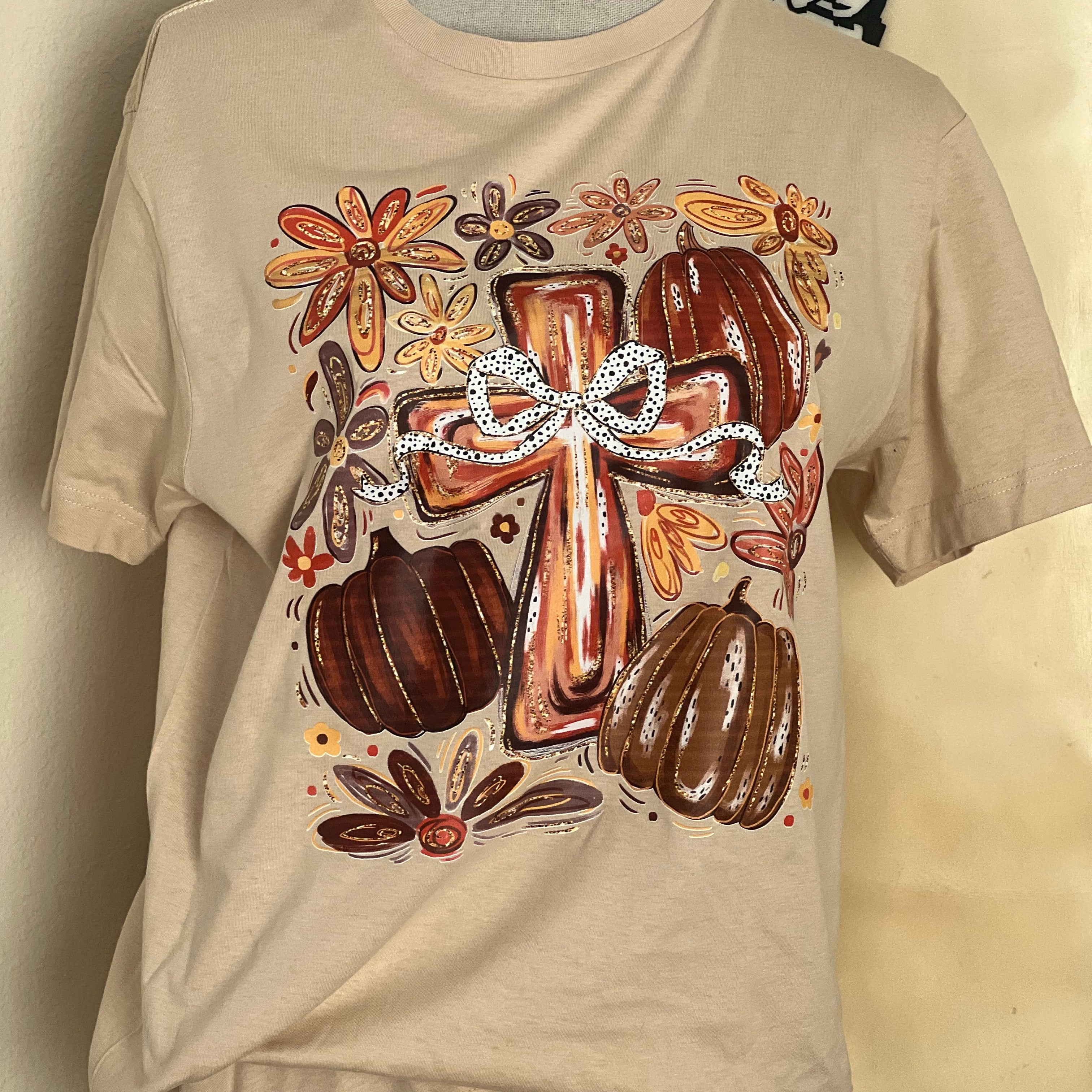 T-SHIRT JUNKIE Fall Cross Tee on Simply Obsessed