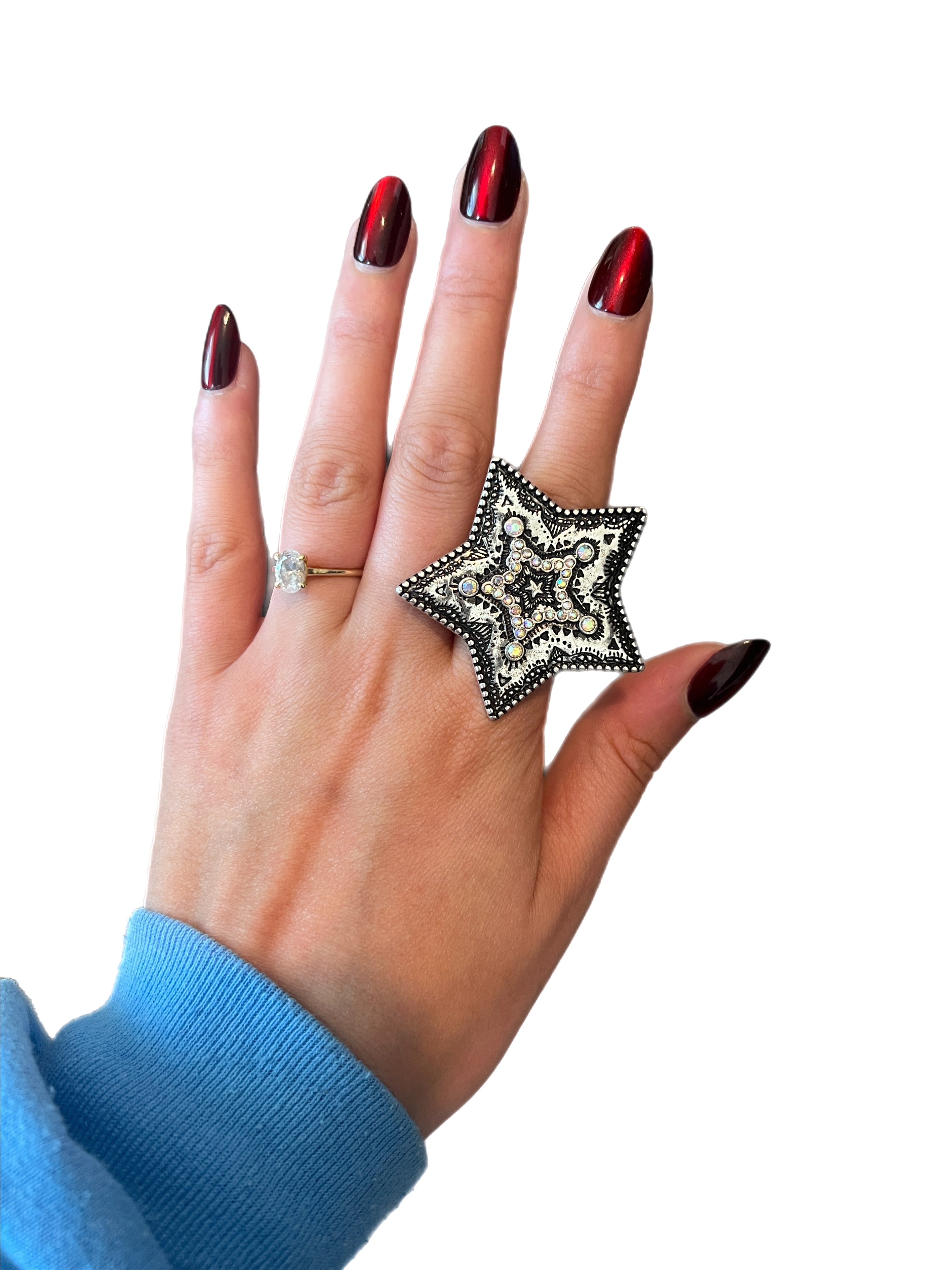 ATG Crystal Star Stretch Ring on Simply Obsessed