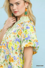 UMGEE Watercolor Floral Top on Simply Obsessed