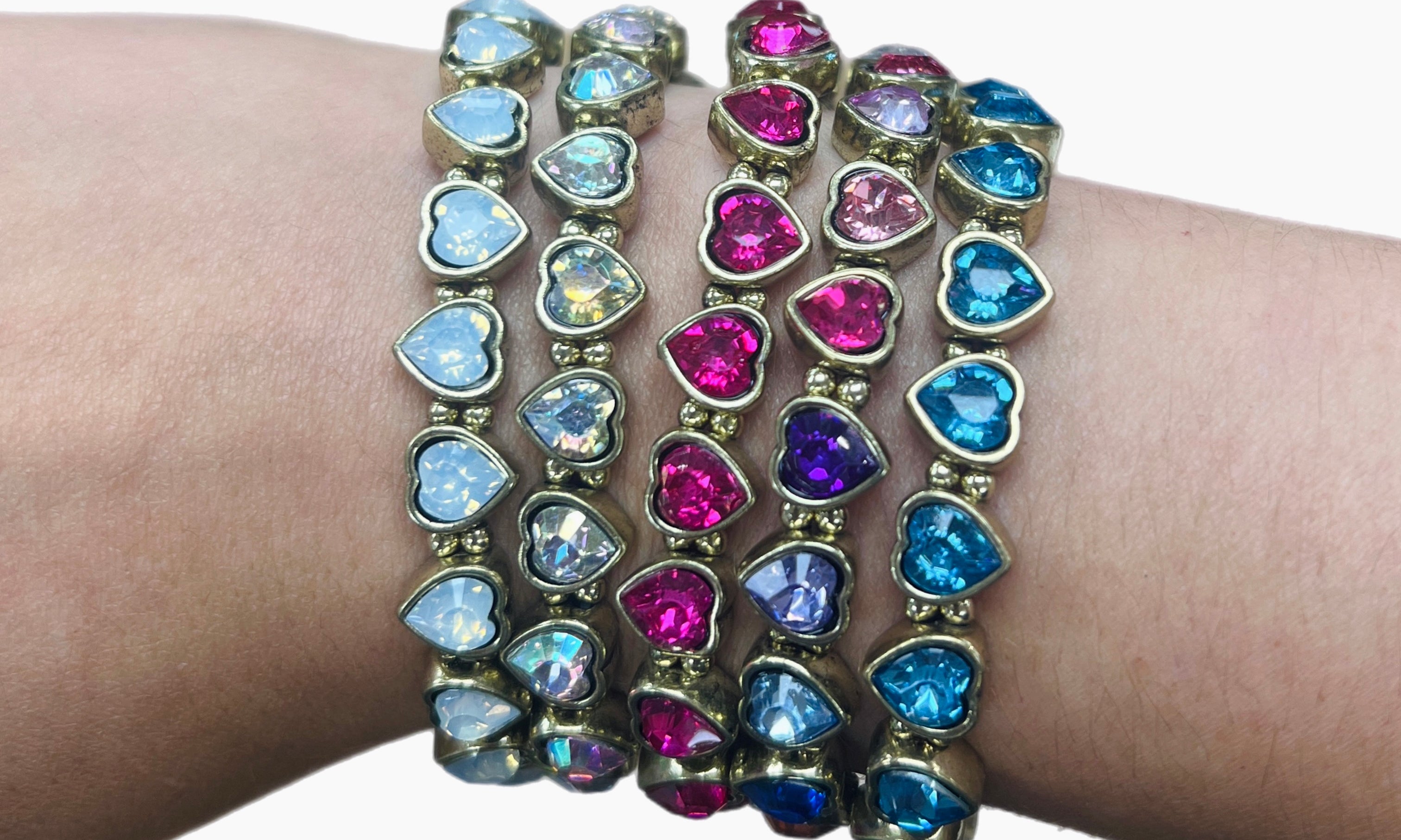 ATG Mini Heart Stretch Bracelets on Simply Obsessed
