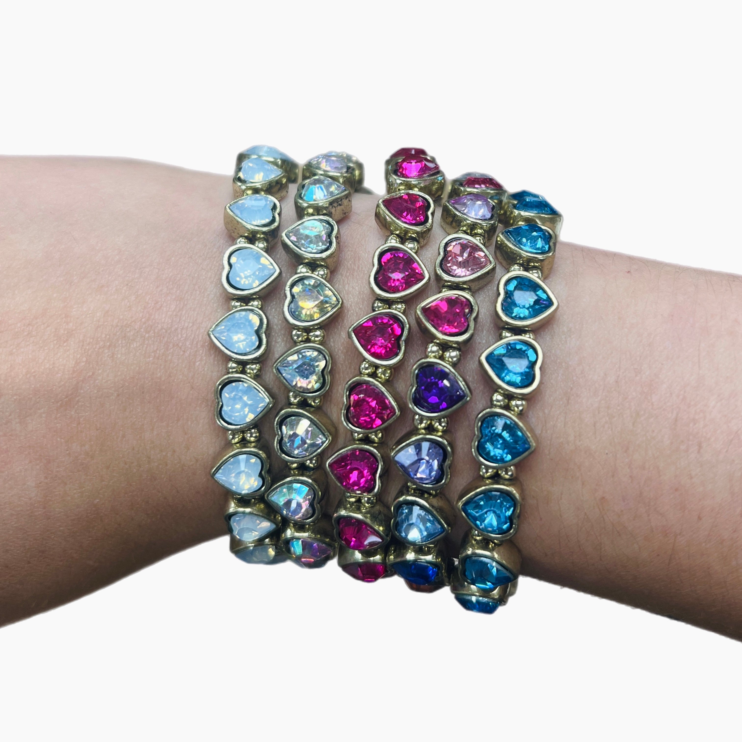 ATG Mini Heart Stretch Bracelets on Simply Obsessed