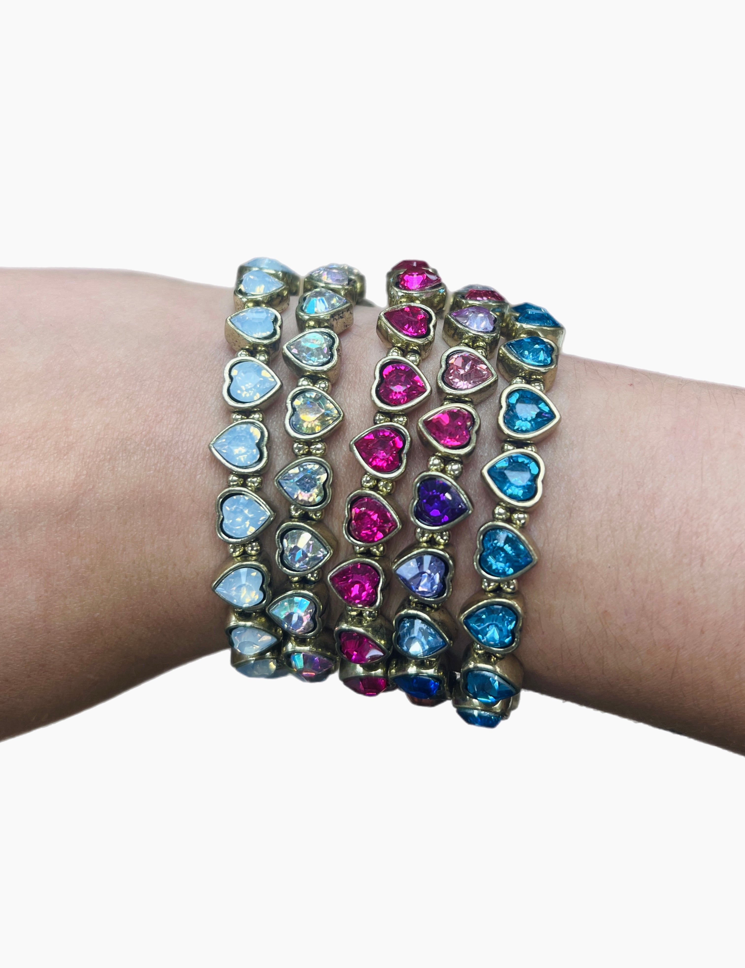 ATG Mini Heart Stretch Bracelets on Simply Obsessed
