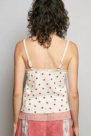 POL Star Printed Lightweight Ribbed Knit Cami on Simply Obsessed