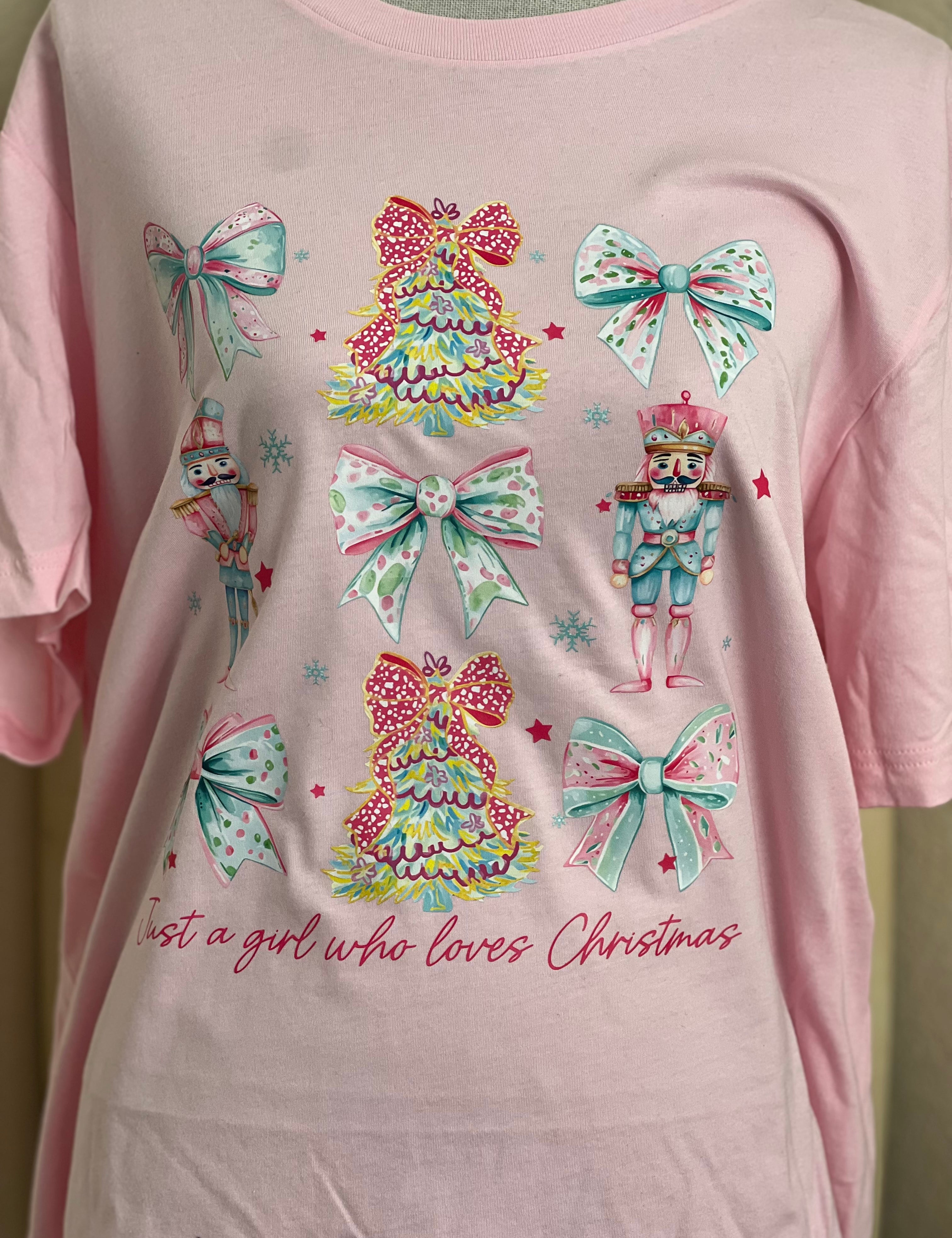 T-SHIRT JUNKIE Just a Girl Who Loves Christmas Tee on Simply Obsessed